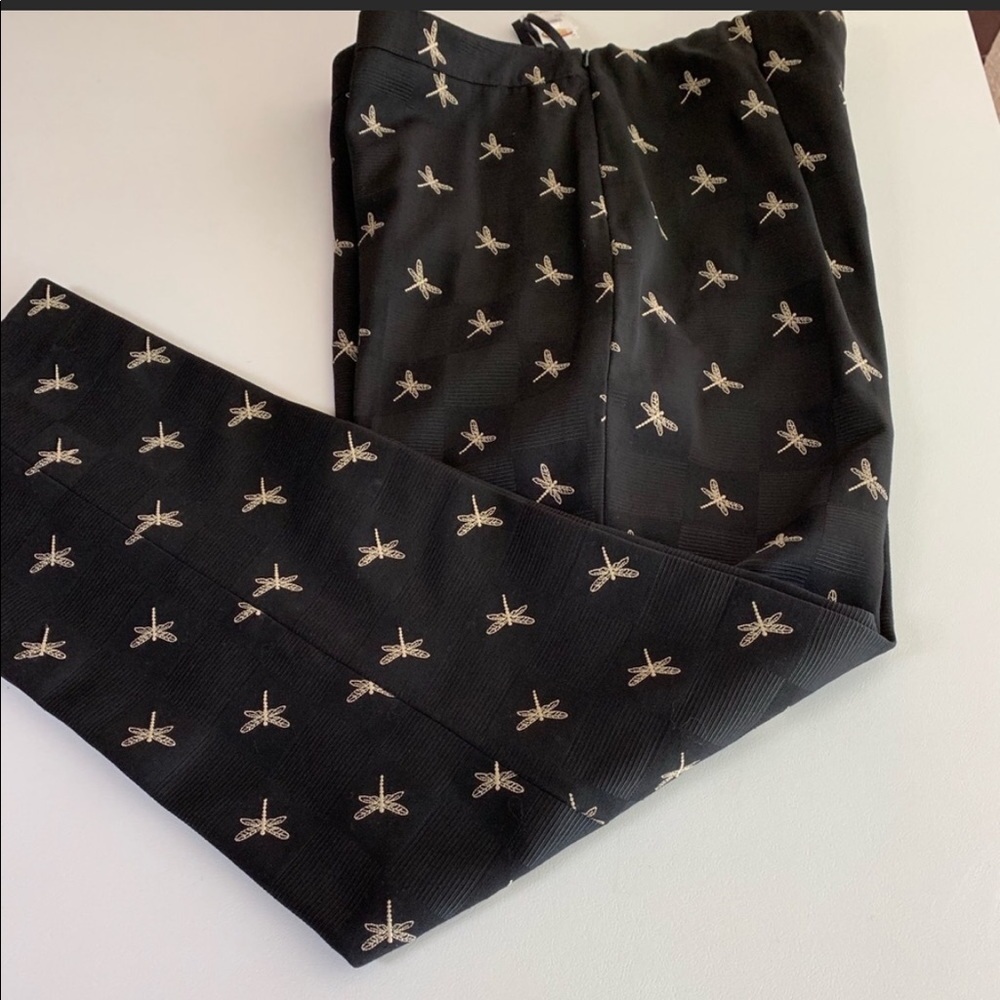 Talbots dragonfly pants